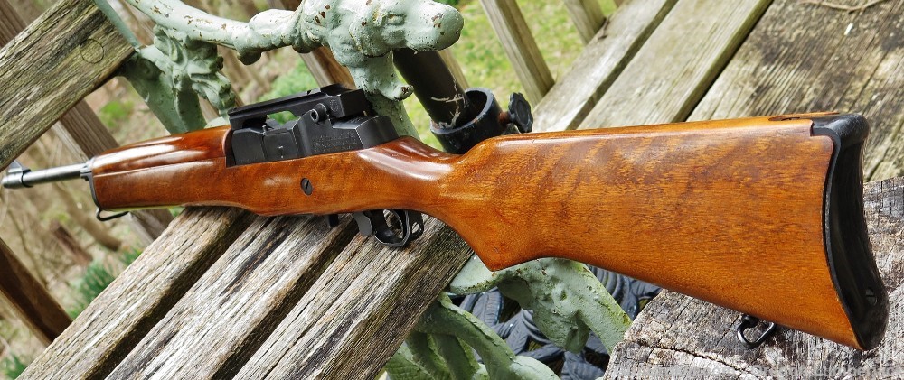 Ruger Mini-14 .223 18.5" Bbl. All Wood Stock & Nice! Clean from 1980 -img-35