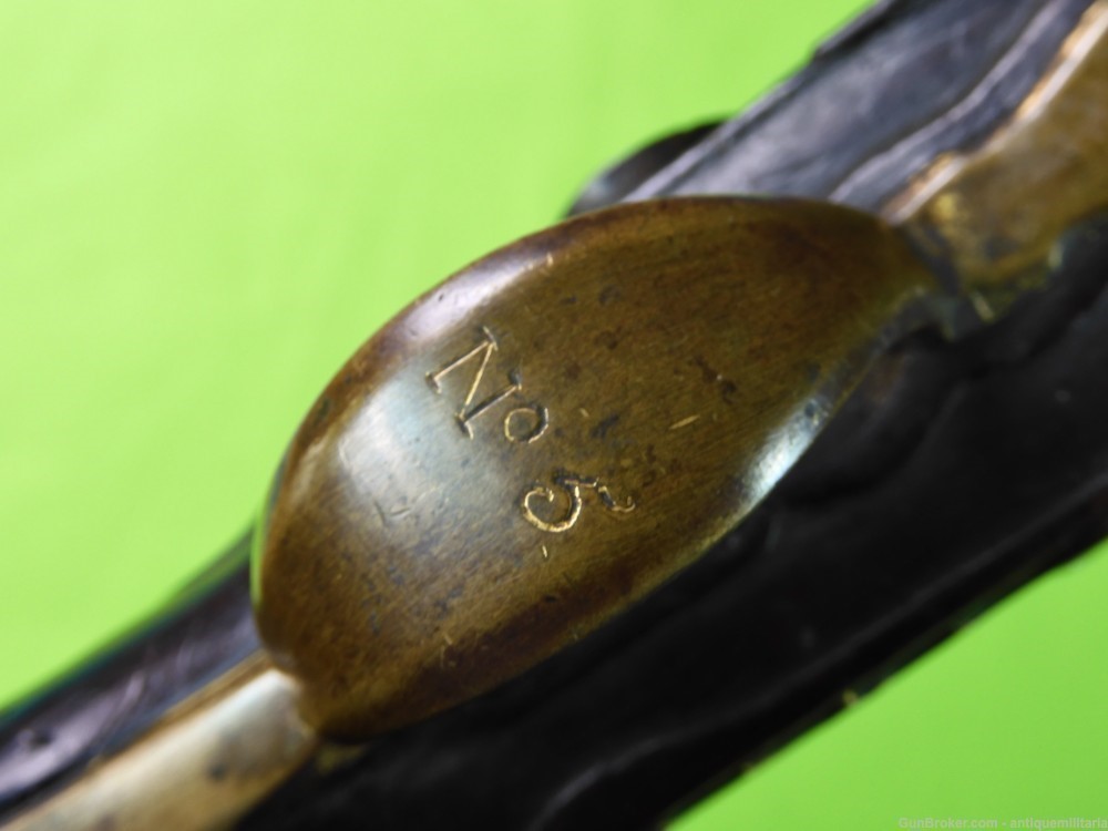Antique British English Revolutionary War Percussion Pistol Handgun-img-3