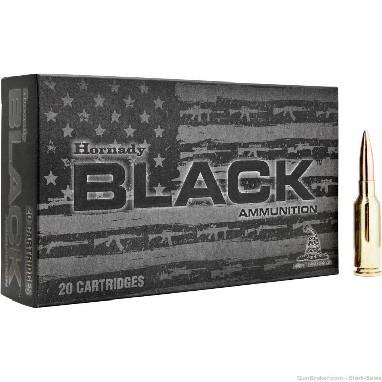 Hornady BLACK 6MM ARC 105gr  Boat Tail Hollow Point 200 Round Case 81604-img-1