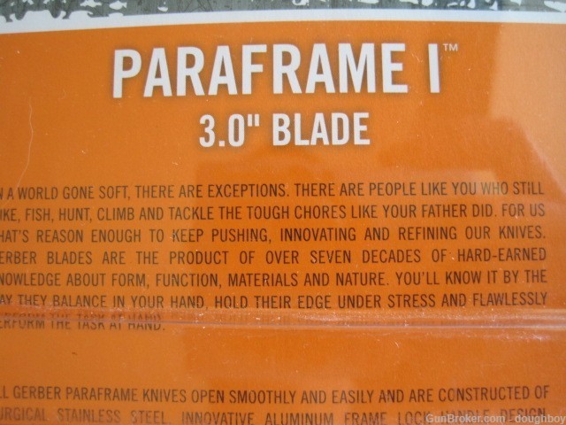 Gerber Paraframe 3" blade Lightweight Knife Folder-img-2