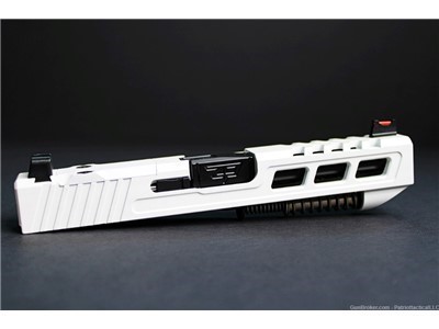 Completed Zaffiri Precision Slide for Glock 48 Stormtrooper White