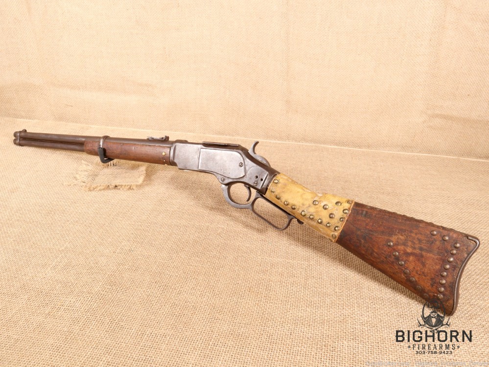 Winchester Model 1873, Third Model 20" lever-action Carbine, Indian Repairs-img-7