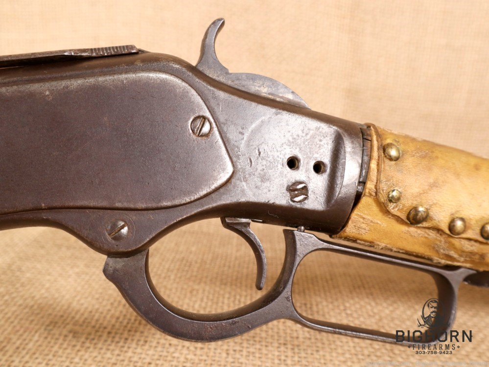 Winchester Model 1873, Third Model 20" lever-action Carbine, Indian Repairs-img-24