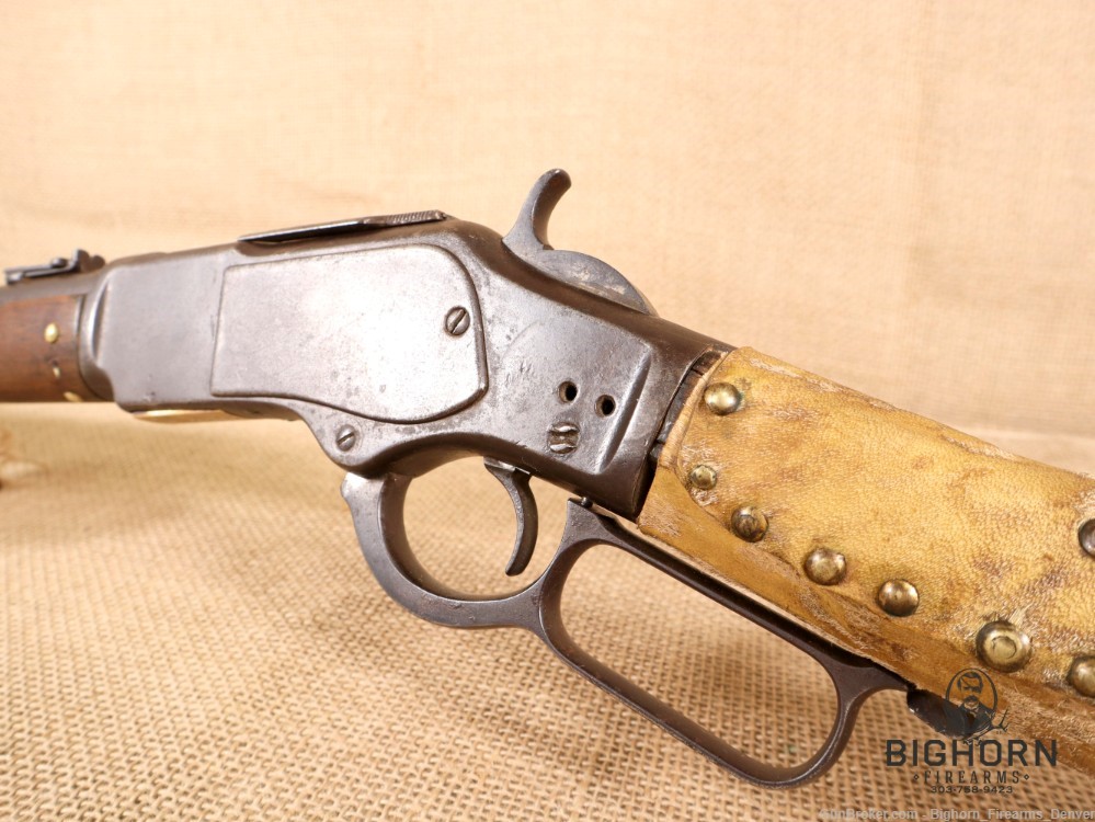 Winchester Model 1873, Third Model 20" lever-action Carbine, Indian Repairs-img-27