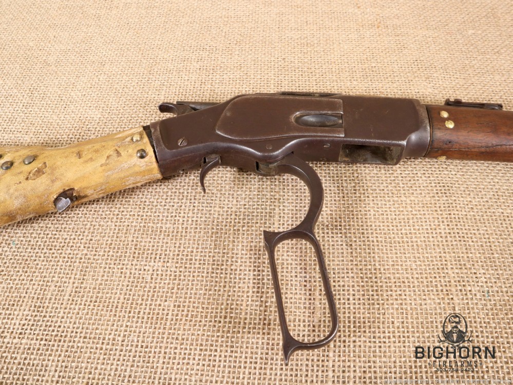 Winchester Model 1873, Third Model 20" lever-action Carbine, Indian Repairs-img-43