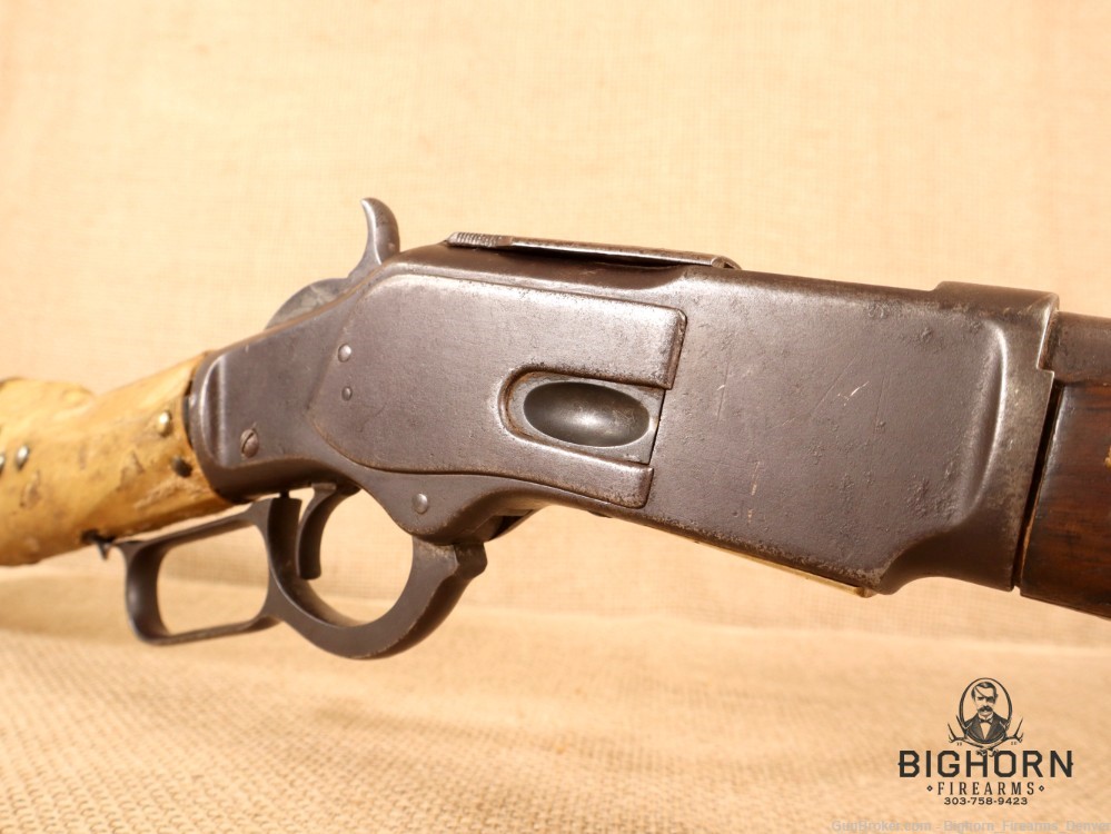 Winchester Model 1873, Third Model 20" lever-action Carbine, Indian Repairs-img-33