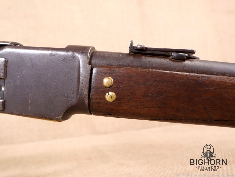 Winchester Model 1873, Third Model 20" lever-action Carbine, Indian Repairs-img-47