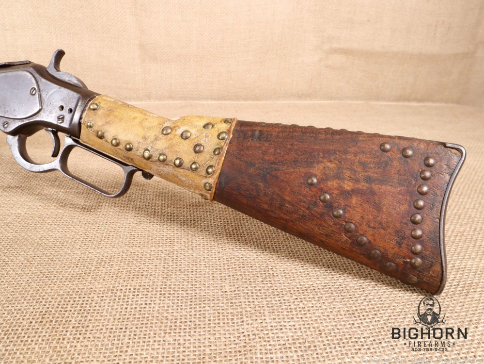 Winchester Model 1873, Third Model 20" lever-action Carbine, Indian Repairs-img-8