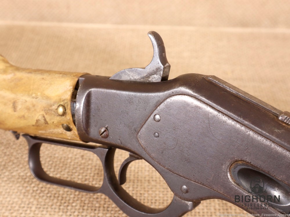 Winchester Model 1873, Third Model 20" lever-action Carbine, Indian Repairs-img-40