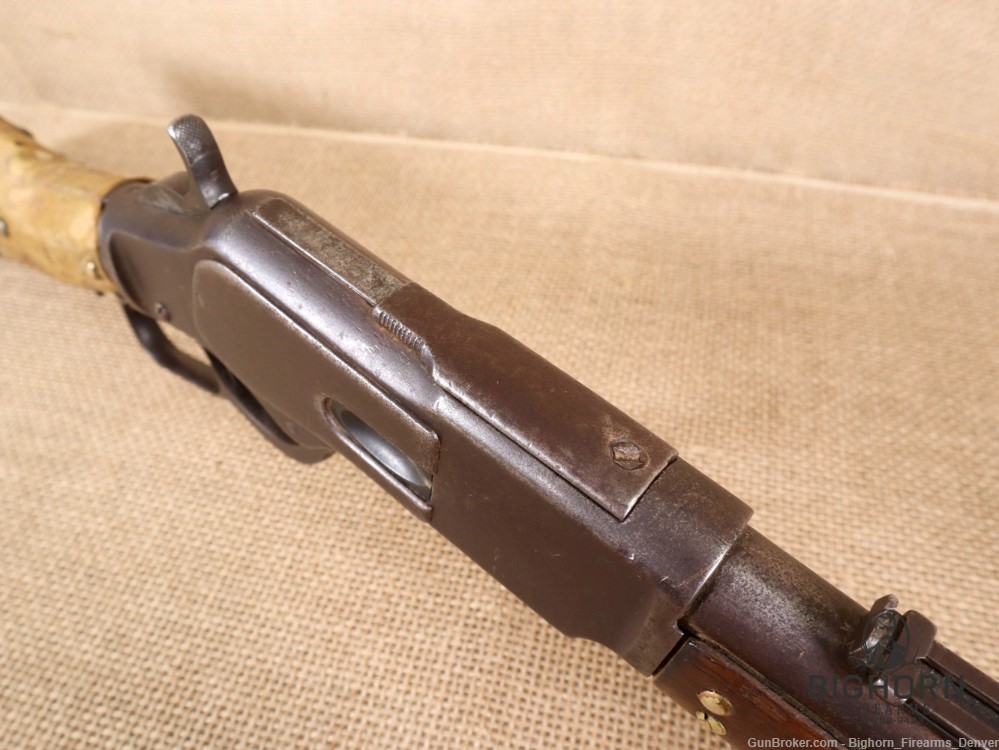 Winchester Model 1873, Third Model 20" lever-action Carbine, Indian Repairs-img-35