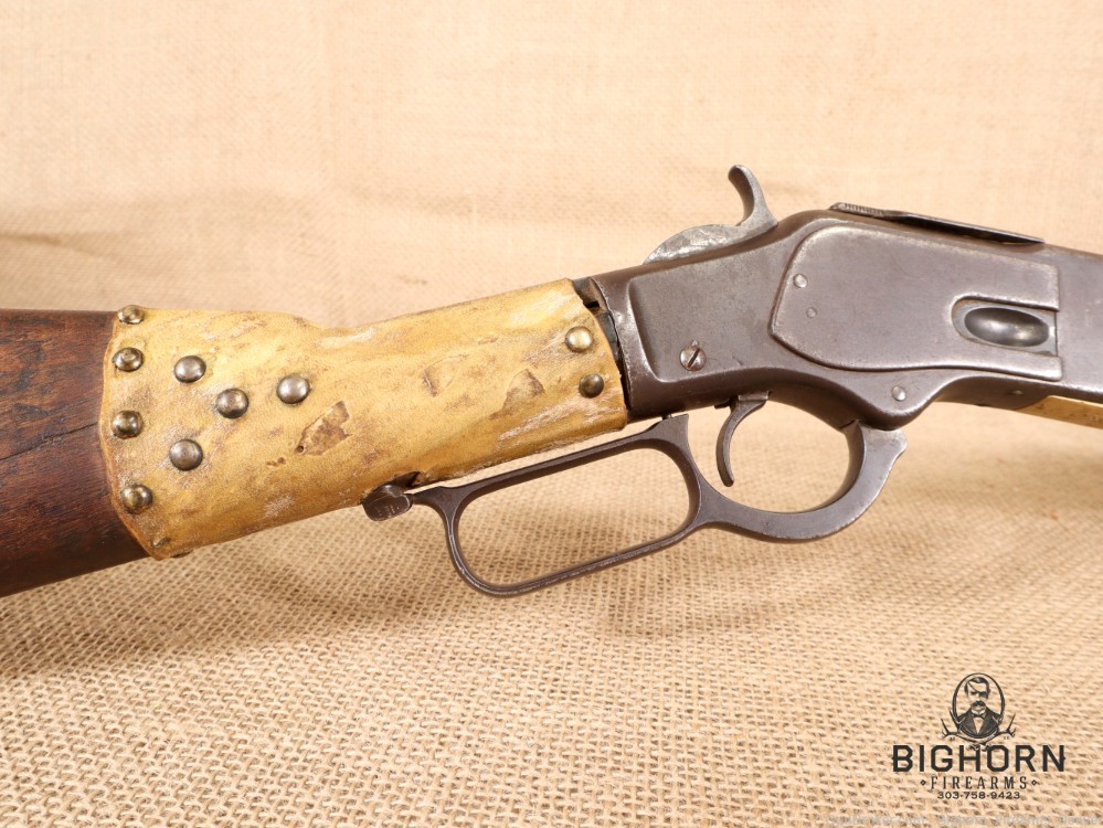 Winchester Model 1873, Third Model 20" lever-action Carbine, Indian Repairs-img-3