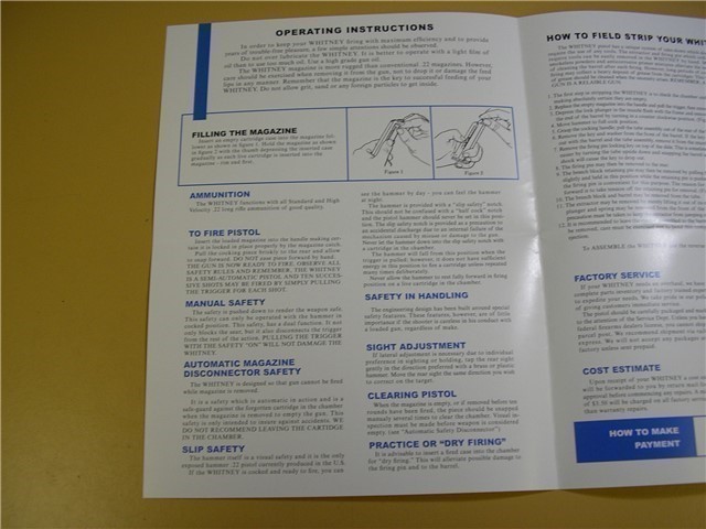 Whitney Wolverine Instruction Manual/Parts List-img-1