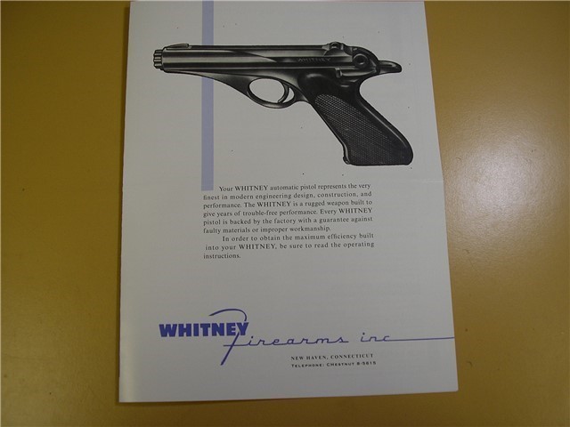 Whitney Wolverine Instruction Manual/Parts List-img-0