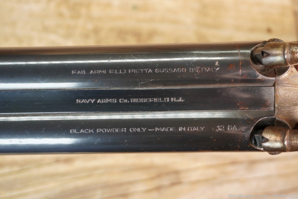 Pietta Navy Arms 12 gauge black powder percussion double barrel shotgun SxS-img-33