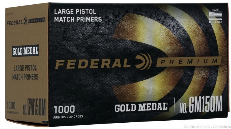 Federal Large Pistol Match Primers No. GM150M 1000 GM150M Pistol Large-img-0