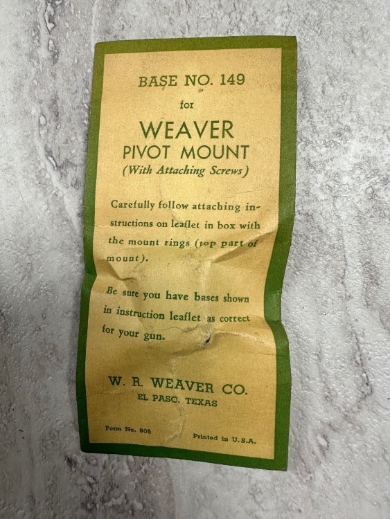 Weaver #149 for Weaver Pivot Mount-img-0