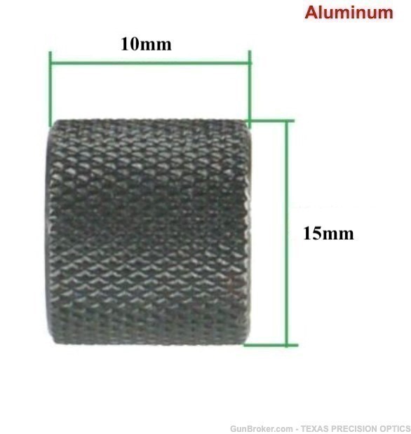 Glock 9mm 1/2X28 Thread Protector, Aluminum 6061 T6 BLACK with Steel Washer-img-1
