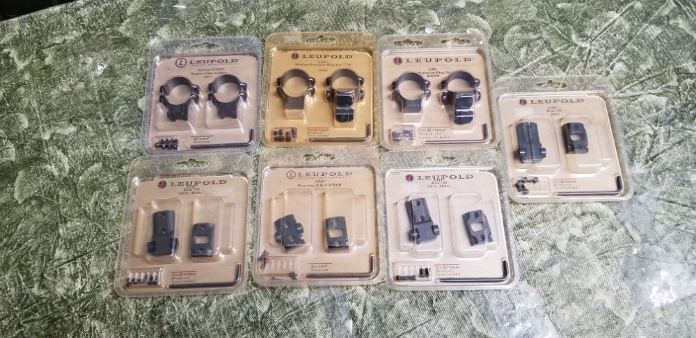 LEUPOLD ASSORTED BASES AND RINGS NEW..X 7-img-2