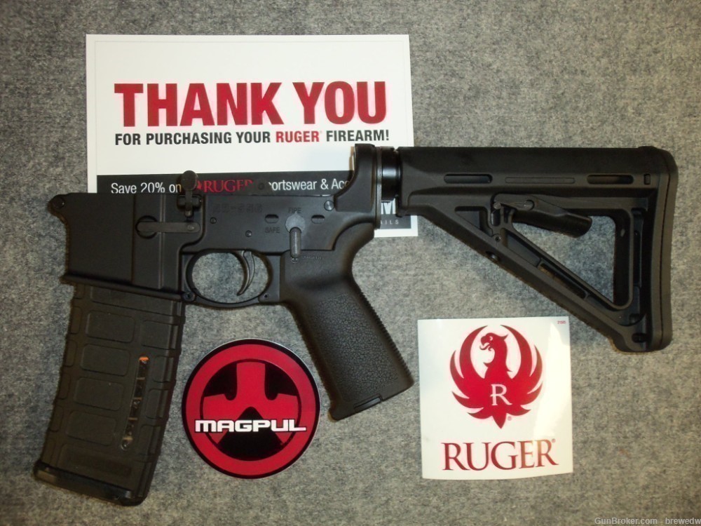 Ruger AR-556 Complete Lower: Magpul MOE Equipped!-img-14