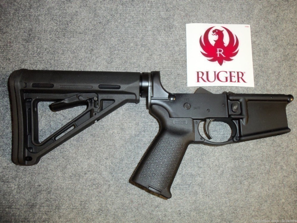 Ruger AR-556 Complete Lower: Magpul MOE Equipped!-img-1