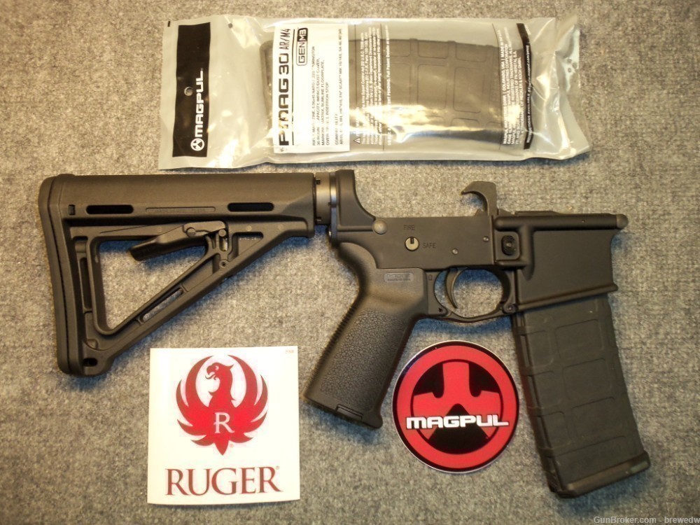 Ruger AR-556 Complete Lower: Magpul MOE Equipped!-img-12