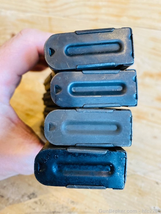 (4) M1 .30 CARBINE 30 ROUND VIETNAM ERA mags with Period Mag Pouch "J" mark-img-4