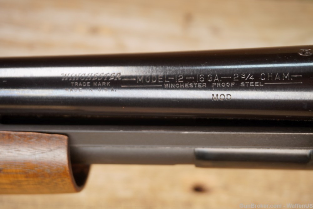 Winchester Model 12 16ga mfg c.1957 28in MOD 16 HIGH CONDITION original C&R-img-40