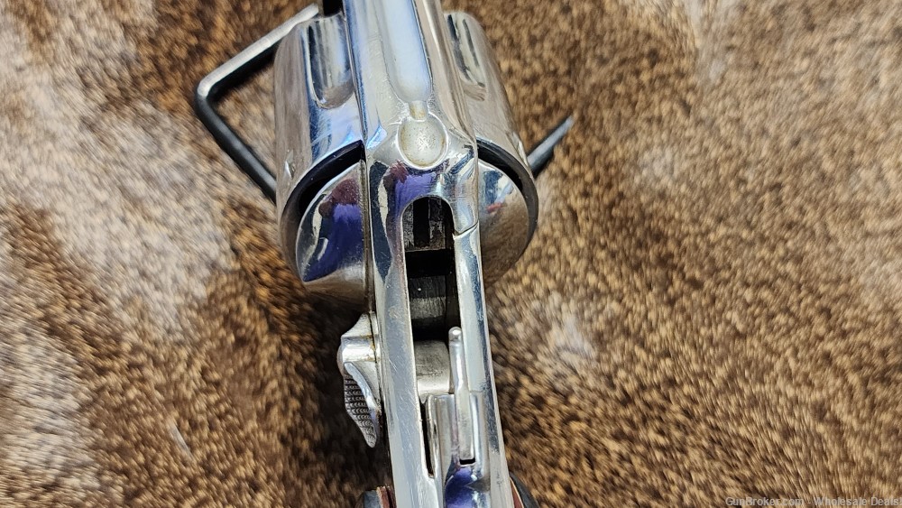 Smith&Wesson 44 spl 44spl Hand Ejector 3rd Model Nickel 5" DA/SA Revolver-img-9