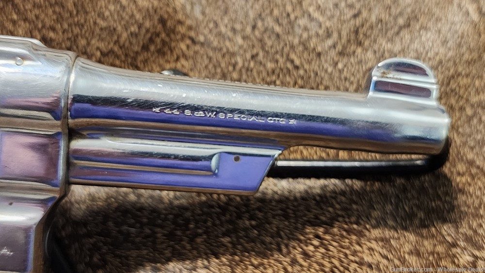 Smith&Wesson 44 spl 44spl Hand Ejector 3rd Model Nickel 5" DA/SA Revolver-img-12