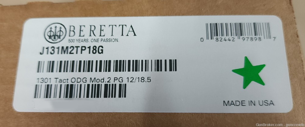 Beretta 1301 Tactical Mod 2 LE PG OD Green 12ga J131M2TP18G 18.5" Layaway-img-16