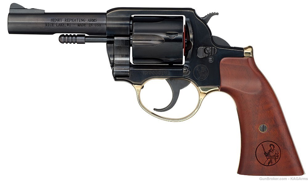 Henry Big Boy Revolver Gunfighter H017GDM 357 Magnum 4" Henry Gunfighter 38-img-1