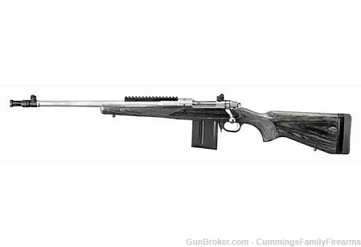 RUGER M77-LGS GUNSITE SCOUT LH RIFLE .308 10-SHOT-img-0