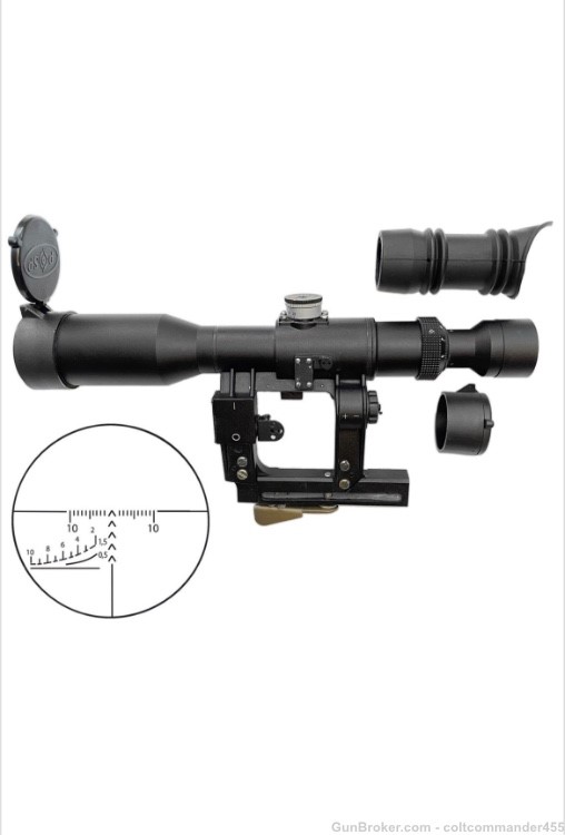 Russian POSP 3-9x42 Sniper Scope with SVD Mount-img-0