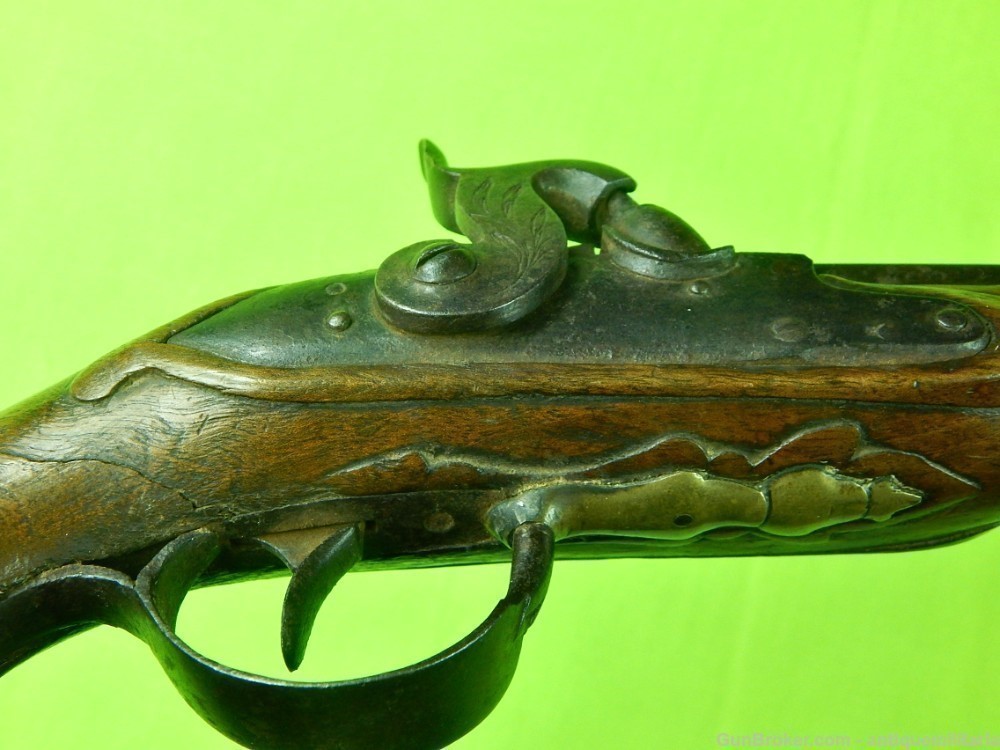 Auc Antique European Engraved 19 Century Percussion Pistol Handgun 450-img-6