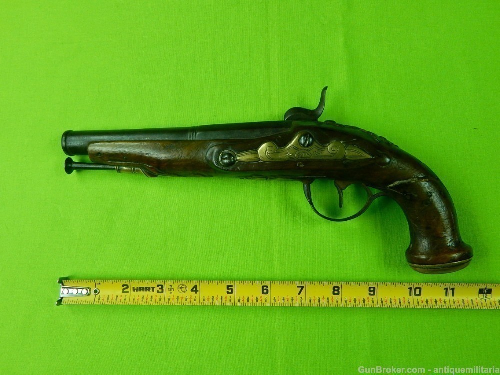 Auc Antique European Engraved 19 Century Percussion Pistol Handgun 450-img-17