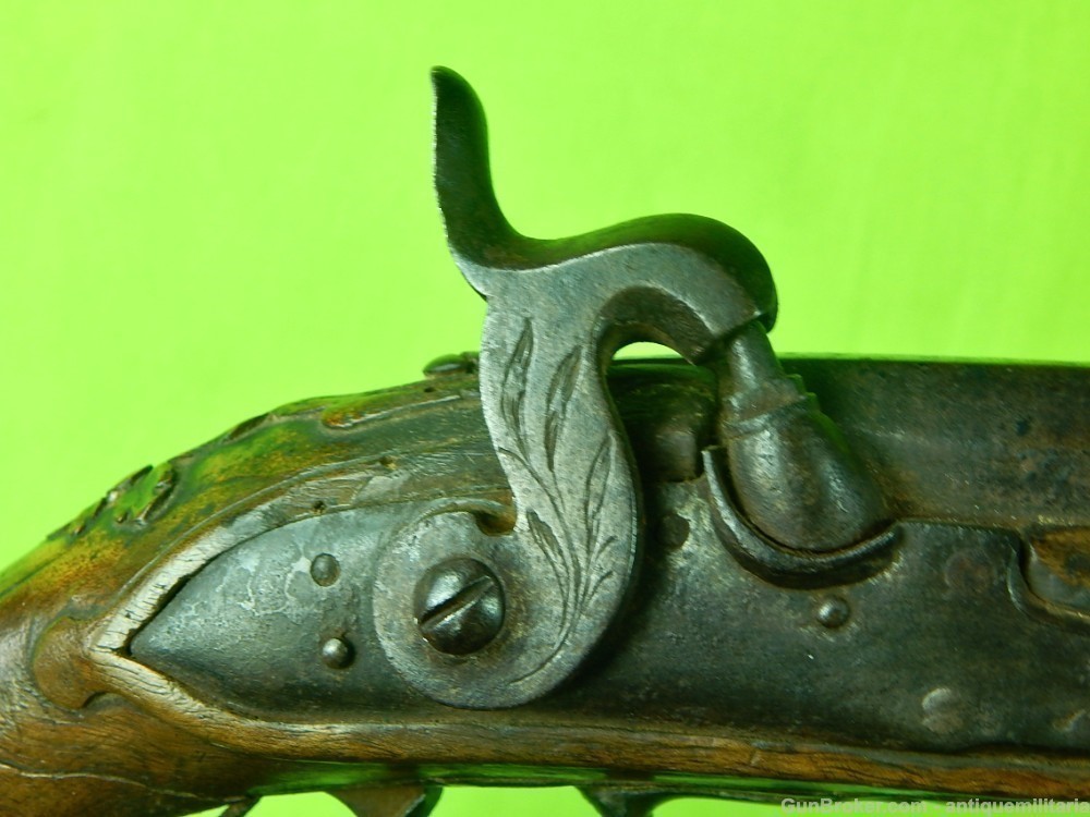Auc Antique European Engraved 19 Century Percussion Pistol Handgun 450-img-4