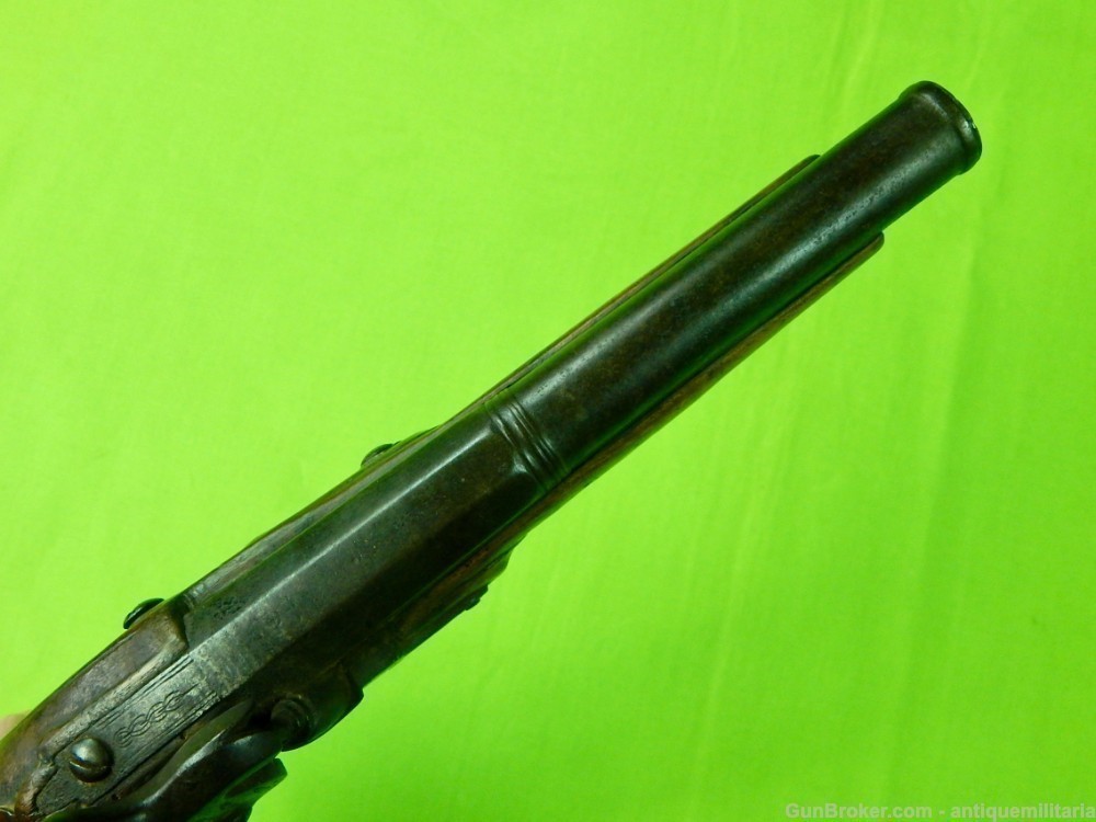Auc Antique European Engraved 19 Century Percussion Pistol Handgun 450-img-9