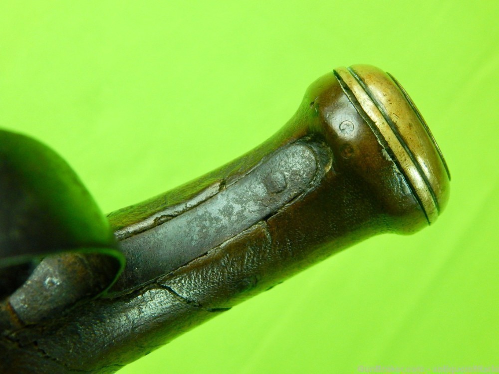 Auc Antique European Engraved 19 Century Percussion Pistol Handgun 450-img-14