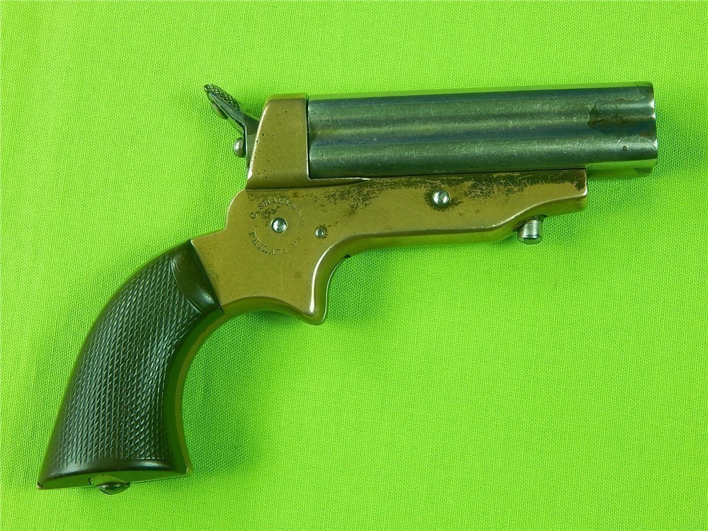 Antique US C. Sharps Pepperbox .30 RF Pistol-img-1