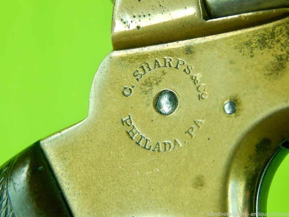 Antique US C. Sharps Pepperbox .30 RF Pistol-img-2