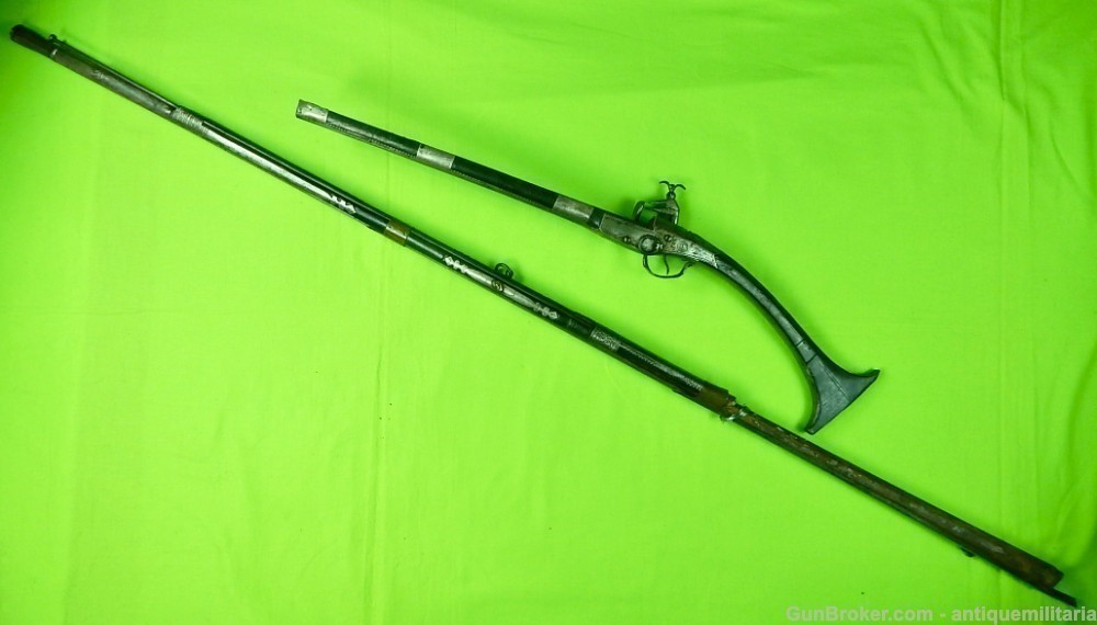 Antique Italian 16-17 Century Lazari Cominaz Flintlock Long Rifle-img-23