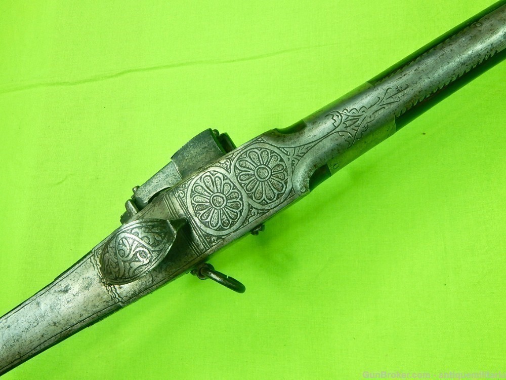Antique Italian 16-17 Century Lazari Cominaz Flintlock Long Rifle-img-9