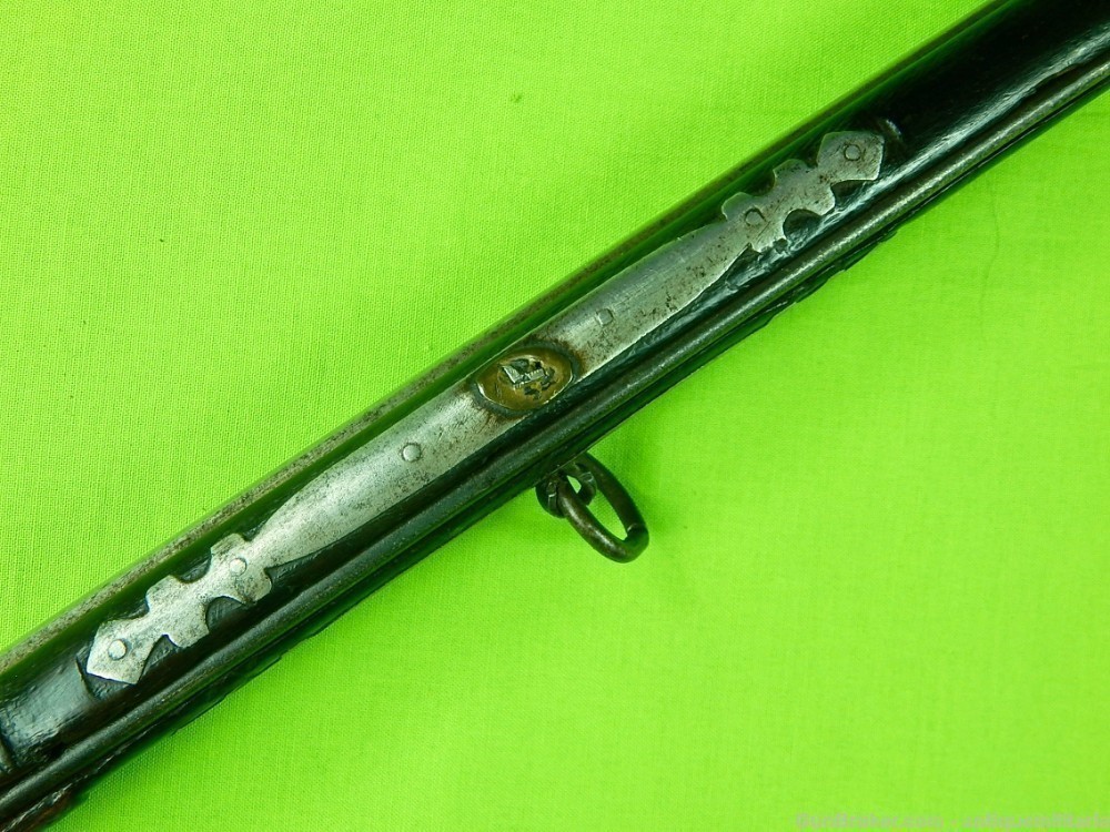 Antique Italian 16-17 Century Lazari Cominaz Flintlock Long Rifle-img-13