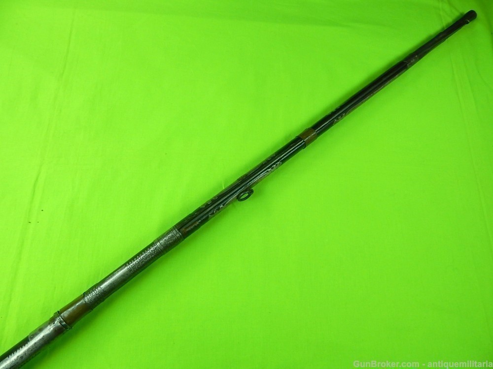 Antique Italian 16-17 Century Lazari Cominaz Flintlock Long Rifle-img-3