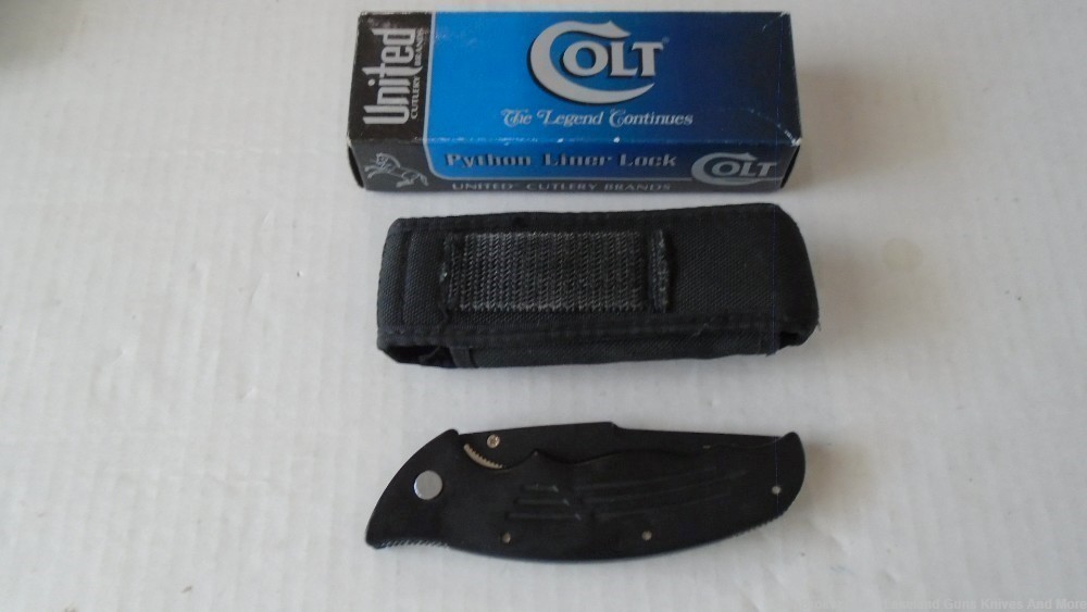 NIB CT24 Colt Python Linear Lock Knife Collectible Ken Onion Design!-img-12