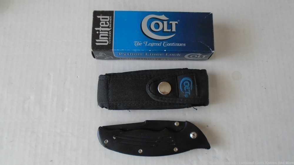NIB CT24 Colt Python Linear Lock Knife Collectible Ken Onion Design!-img-11