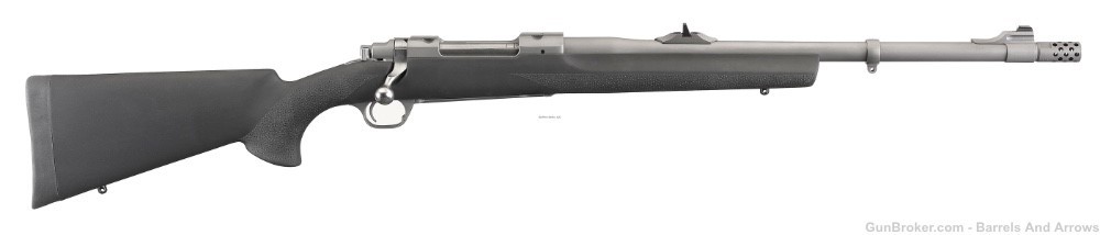 Ruger 57100 Hawkeye Alaskan Bolt Action Rifle, 375 Ruger, 20" Stainless-img-0