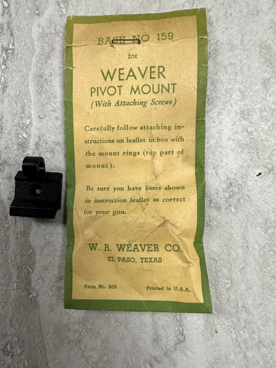Weaver #159 for Weaver Pivot Mount.-img-0