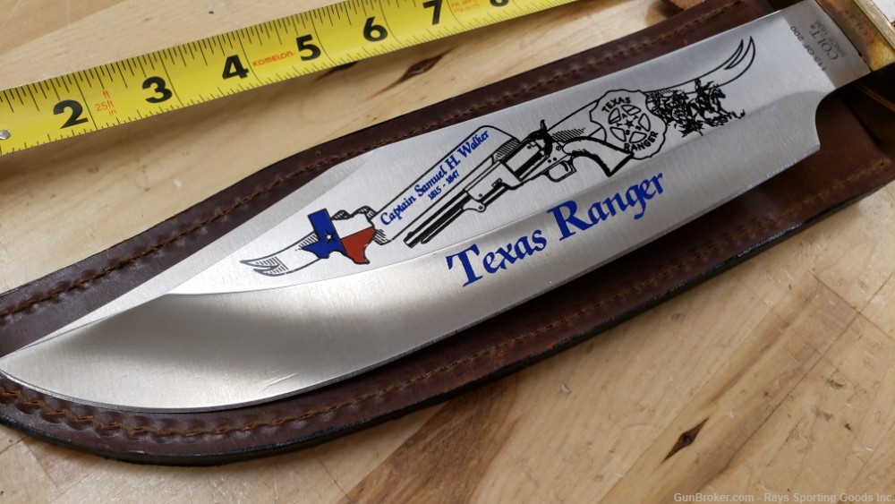 Colt Texas Ranger Commemorative Bowie - 10.5" in- 200 made- 2003-RARE-img-2