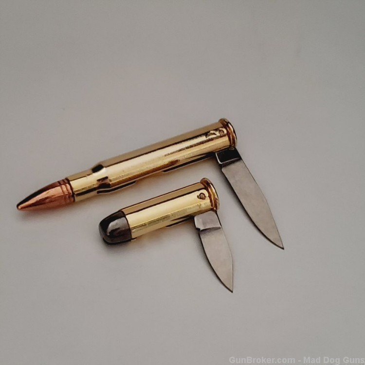 One 30-06 Bullet & One 40 Magnum Bullet Folding Knife*ITALIAN-img-4